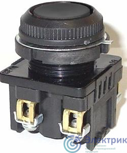Выключатель кнопочный КЕ-181 У2 исп.5 1р цилиндр IP54 10А 660В черн. Электротехник ET529374