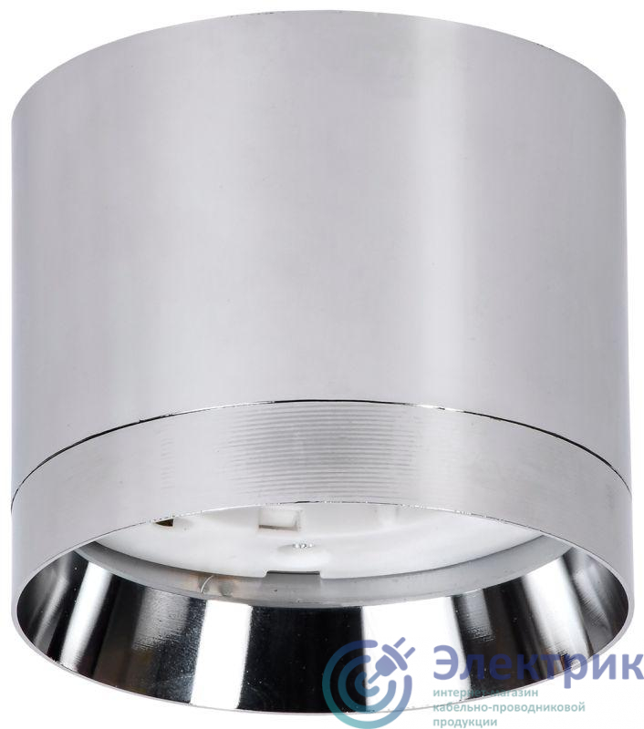 Светильник 4015 накладной потолочный под лампу GX53 хром IEK LT-UPB0-4015-GX53-1-K23