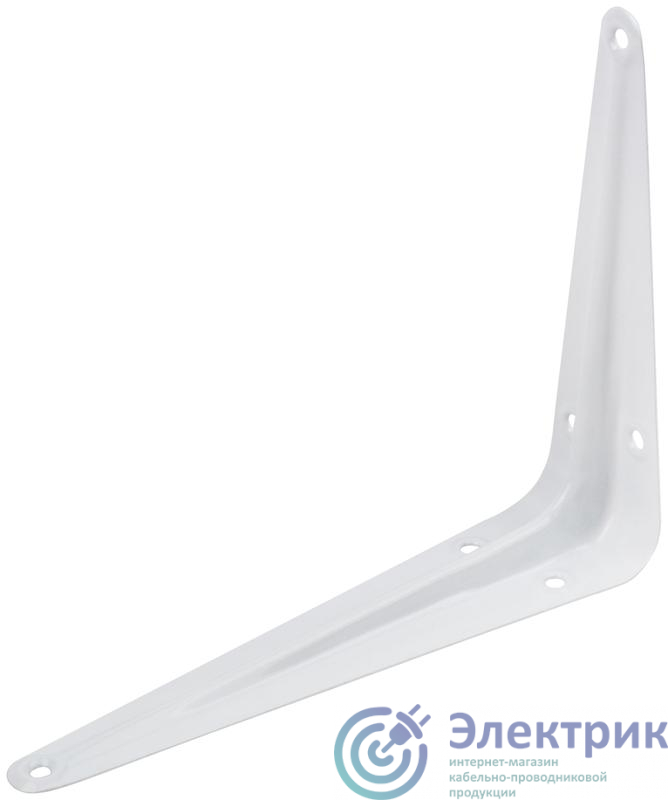66021 | Уголок-кронштейн 125х150мм (0.7мм) бел. FIT