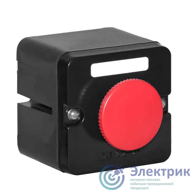 Пост кнопочный ПКЕ-212/1 красн. гриб. Электродеталь ПКЕ-212/1.1К.Гр