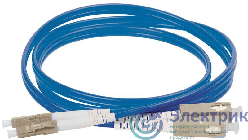 Патч-корд оптический коммутационный соединительный для многомодового кабеля (MM); 50/125 (OM4); LC/UPC-SC/UPC (Duplex) (дл.30м) ITK FPC5004-LCU-SCU-C2L-30M