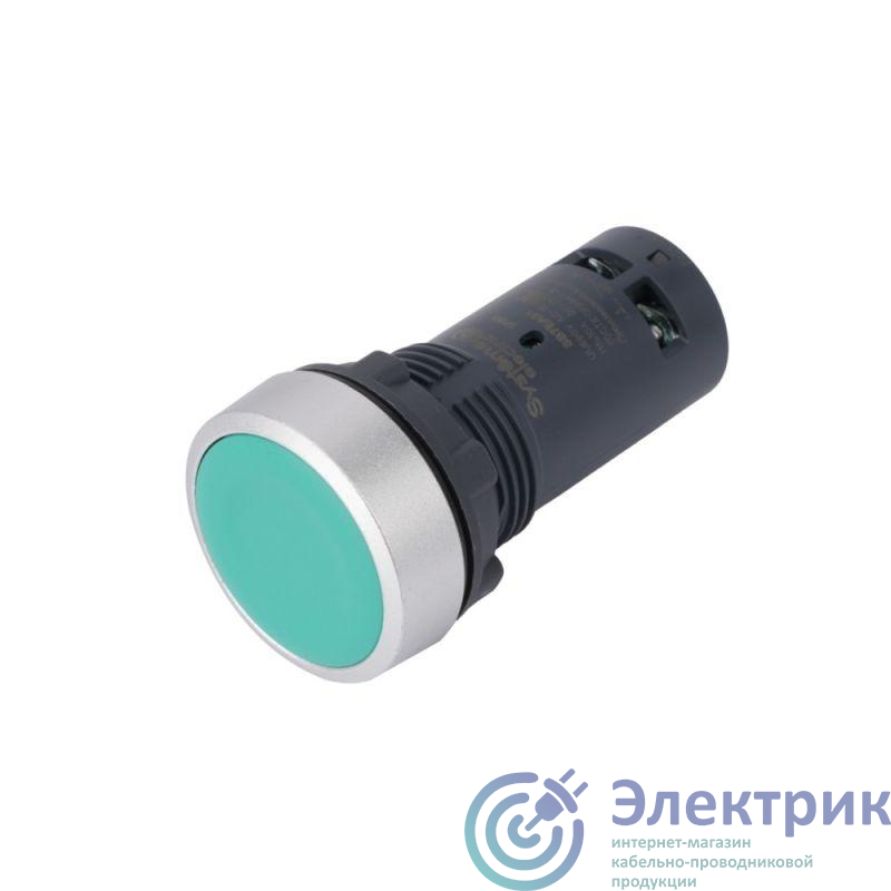 SB7EA31 | Кнопка моноблочная SB7 22мм с возвратом металл 1НО IP65 зел. SE