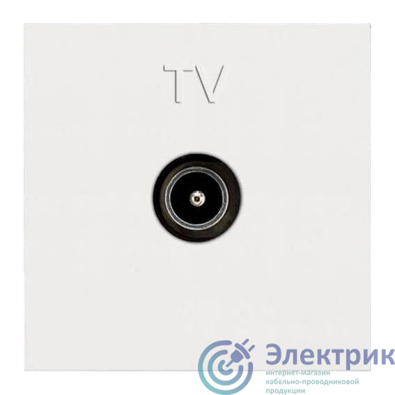 Механизм розетки TV 2мод. Zenit простой бел. ABB 2CLA225070N1101