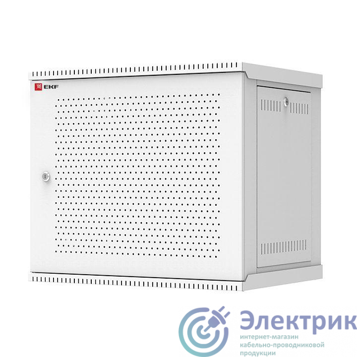 Шкаф телекоммуникационный Astra A 9U 600х450 настенный разборный дверь перфорированная PROxima EKF ITB9P450D
