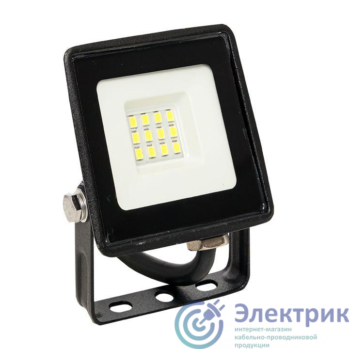 Прожектор светодиодный СДО-3001 10Вт 6500К IP65 Basic EKF FLL-3001-10-6500