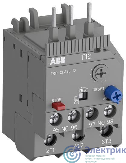 Реле перегрузки тепл. T16-2.3 диапазон уставки 1.7А…2.3А для контакторов типа B6 B7 AS ABB 1SAZ711201R1031