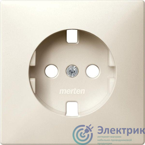 Плата центральная 1-м СП Merten IP20 без устройства защиты для механизма розетки Schuko беж. SchE MTN2331-4044