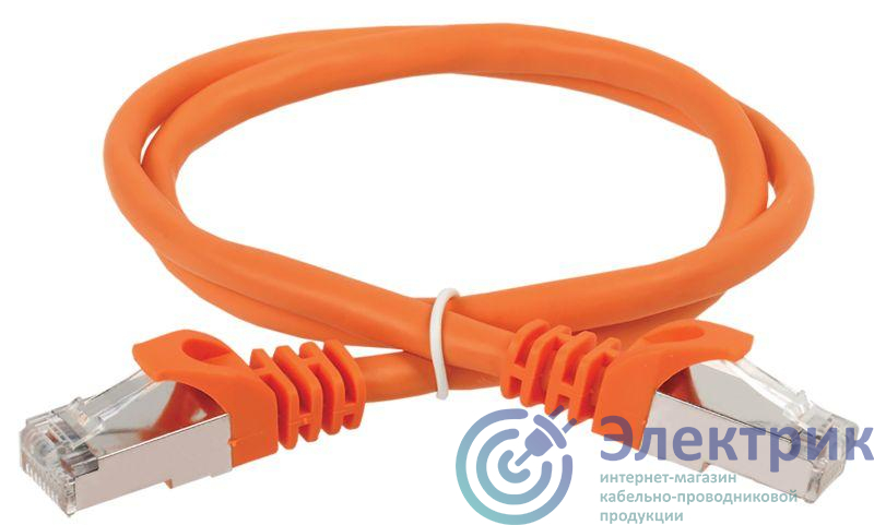 Патч-корд кат.5E FTP PVC 10м оранж. ITK PC07-C5EF-10M