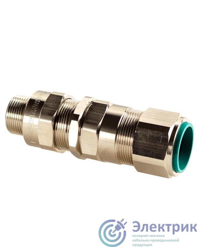 Extherm 25AK 05 | Ввод кабельный взрывозащ. М25х1.5 с уплотнением для бронир. силового кабеля d внутр. 11.1-19.9мм d наружн. 18.2-26.2мм М25х1.5 6g 1ExdIIC Gb X / 1ExeIIC Gb X IP66/67/68 и гайкой латунь