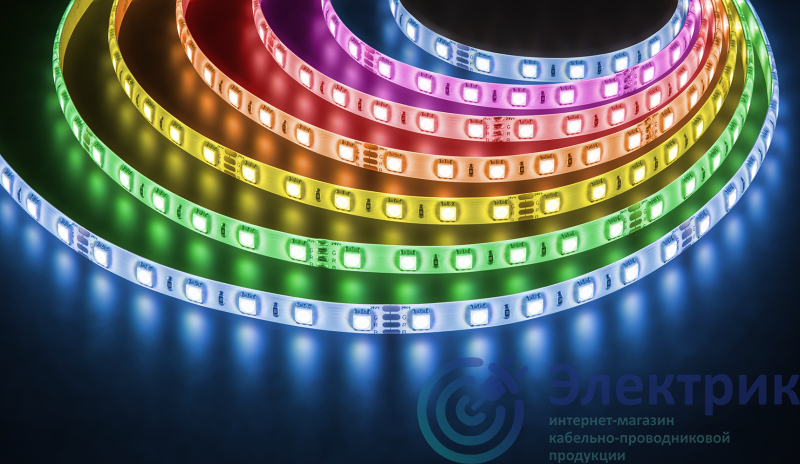 95314 | Лента светодиодная 95 314 NLS-5050RGB60-14.4-IP65-24V (уп.5м) Navigator