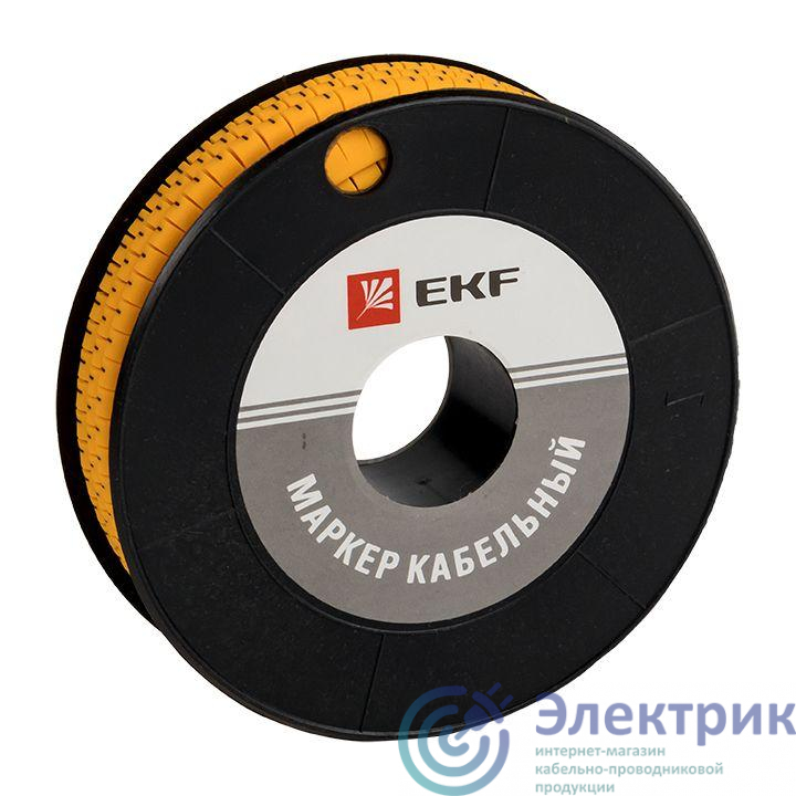 Маркер каб. 2.5кв.мм "L" (ЕС-1) (уп.1000шт) PROxima EKF plc-KM-2.5-L