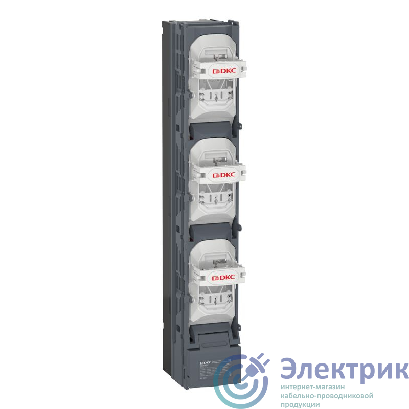 FSV01-S-3U-M10 | Выключатель вертикальный предохранитель разъединитель 250А 3P с пополюсным отключением с выводами "ласточкин хвост" DKC 