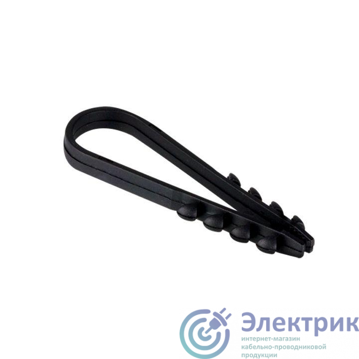 Дюбель-хомут d11-18мм для круглого кабеля черн. (уп.100шт) PROxima EKF plc-ncc-11x18b