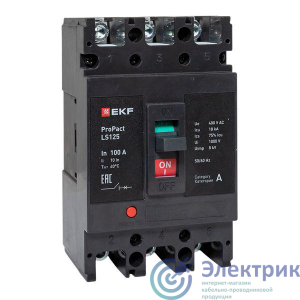 Фото EKF mccb-125-18-3-100-ls