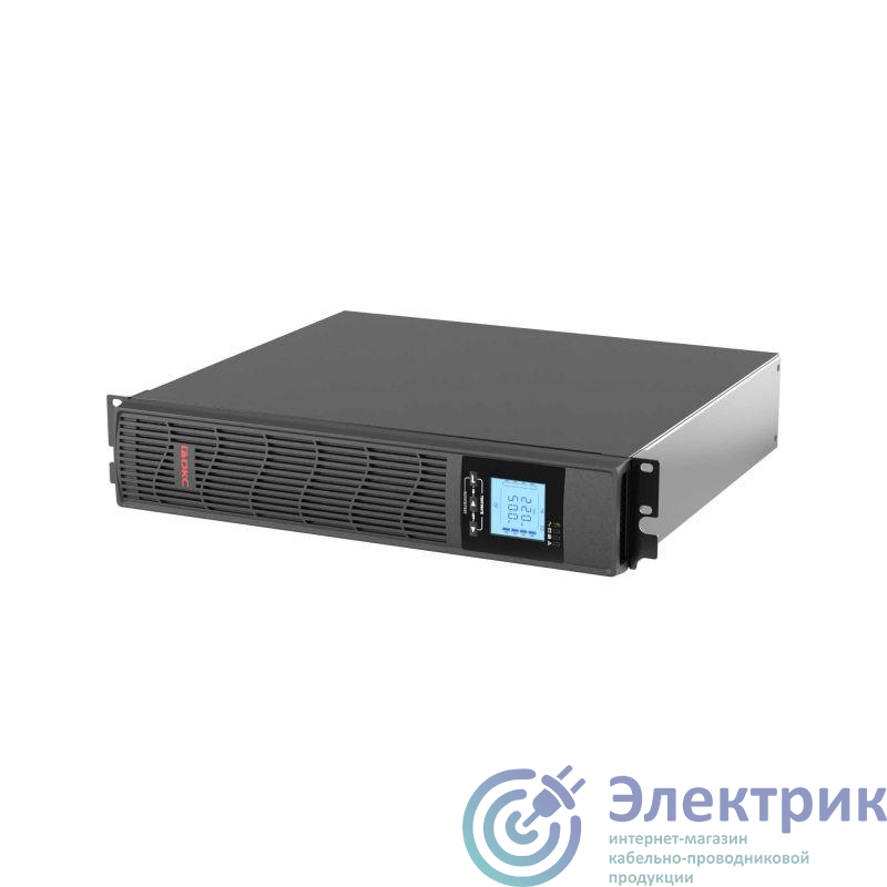 ИБП линейно-интерактивный Info Rackmount Pro 1000ВА/800Вт 1/1 USB RJ45 6xIEC C13 Rack 2U SNMP/AS400 slot 2х7А.ч DKC INFORPRO1000IN