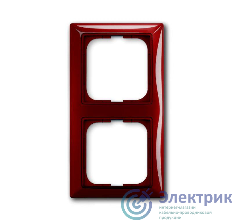 Рамка 2-м Basic 55 foyer-red ABB 2CKA001725A1517
