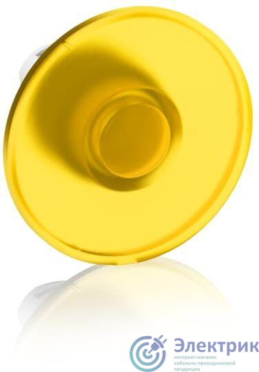 Кнопка MPM2-11Y ГРИБОК (только корпус) без фиксации с подсветкой 60мм желт. ABB 1SFA611125R1103