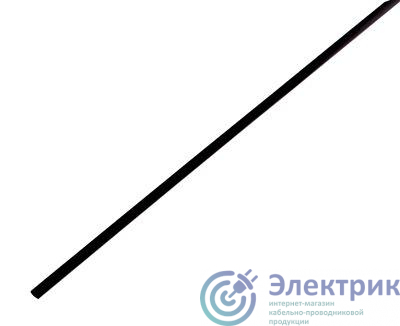49-0506 | Трубка термоусадочная ТУТ нг 5.0/2.5 черн. (уп.100м) Rexant