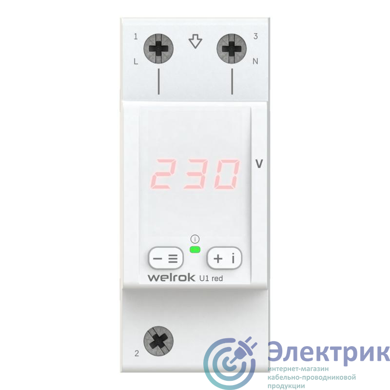 4660251140458 | Вольтметр U1 red Welrok