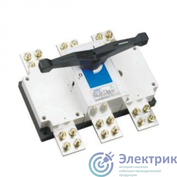 Выключатель-разъединитель 3п 1250А стандарт. рукоятка управ. NH40-1250/3 CHINT 393269
