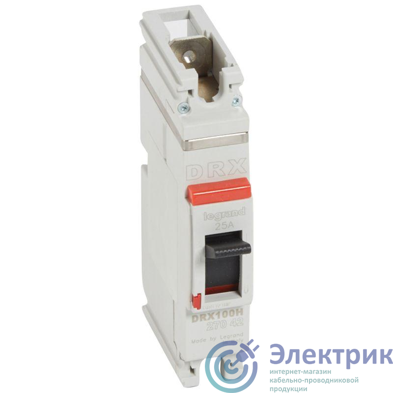 Выключатель автоматический 1п 25А 36кА DRX125 термомагнитн. расцеп. Leg 027042