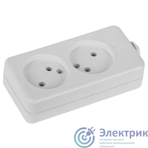 Б0003474 | Колодка удлинителя 2-м без заземл. K-2 Эра