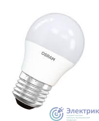 Лампа светодиодная LED Star 5Вт шар 2700К E27 470лм (замена 40Вт) OSRAM 4058075696235
