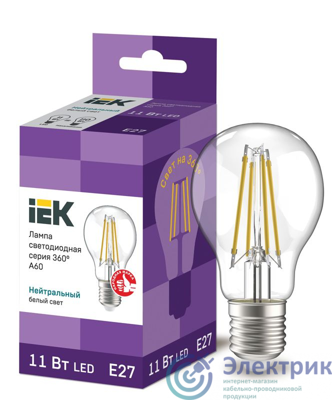 Фото IEK LLF-A60-11-230-40-E27-CL