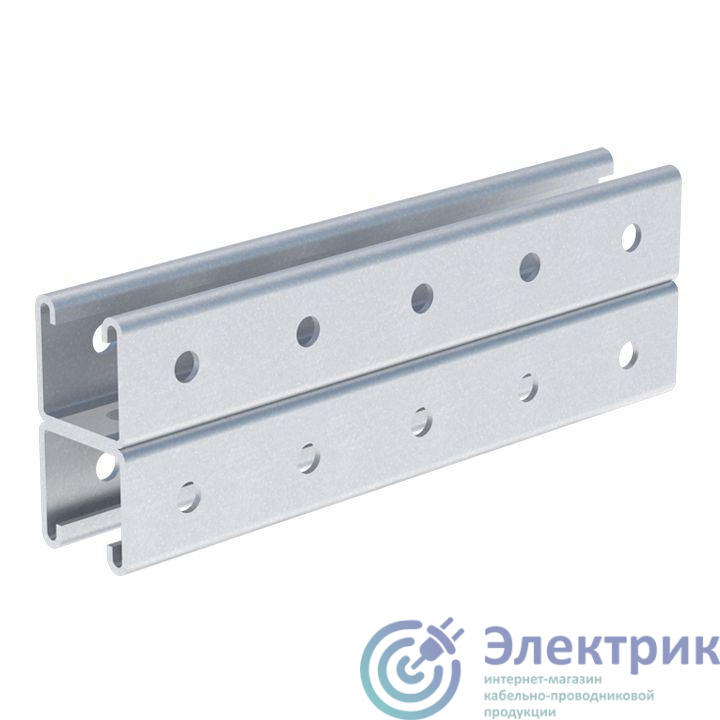 Профиль STRUT двойной 41х41 L1400 1.5мм EKF stpd4141140x1.5