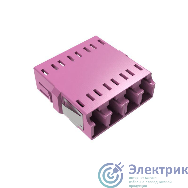 Адаптер LC/UPC-Quad Senior/Senior SC-Duplex footprint OM4 пурпур. DKC RNFA54QLC