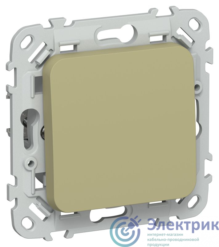 FI-V14-0-10-1-K26 | Выключатель кнопочный 1-кл. СП FLITE ВС11-2-0-ФлО 10А механизм олив. IEK 
