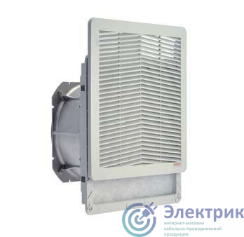Вентилятор с решеткой и фильтром KV 12/15куб.м/ч 115В 106.5х106.5мм IP54 DKC R5KV08115