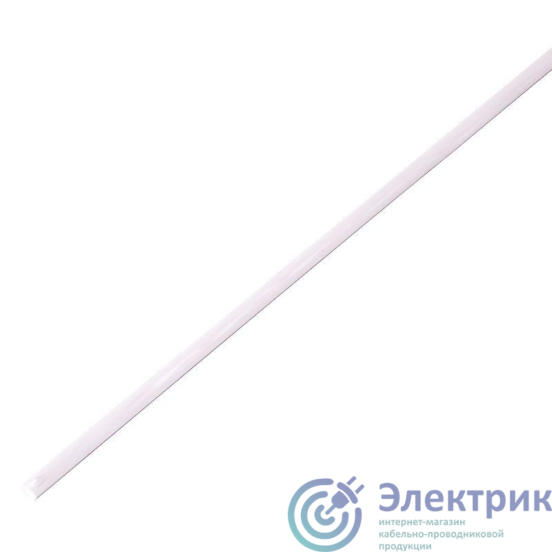 Трубка термоусадочная 2.0/1.0 мм бел. 1м (уп.50шт) PROCONNECT 55-0201