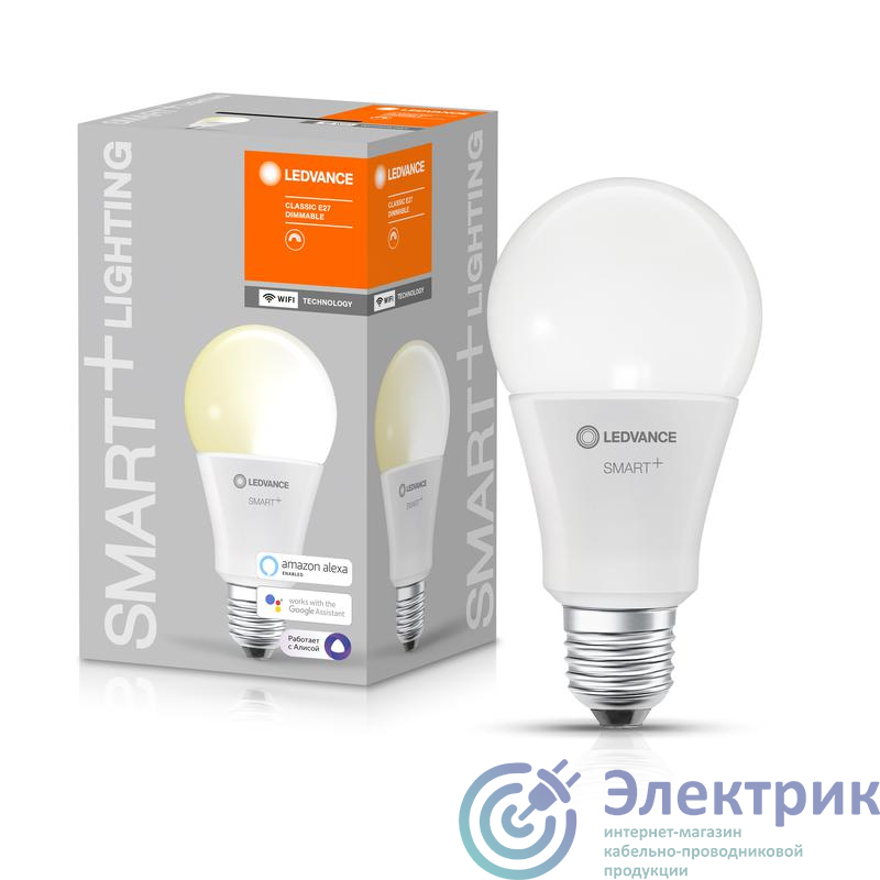 Лампа светодиодная SMART+ WiFi Classic Dimmable 100 14Вт/2700К E27 LEDVANCE 4058075485471