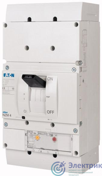 Выключатель автоматический 3п 800А 85кА NZMH4-AE800 электрон. расцеп. EATON 265764