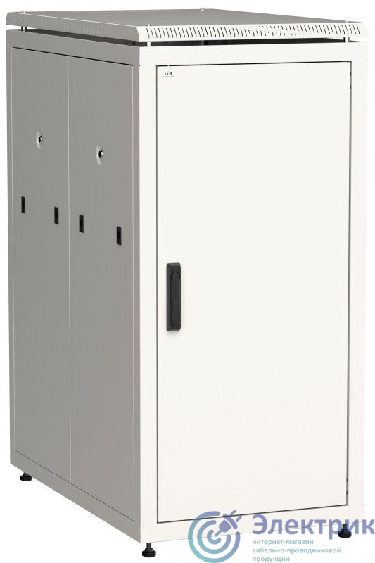 Шкаф сетевой 19дюйм  LINEA N 18U 600х1000мм металлическая передняя дверь сер. ITK LN35-18U61-M