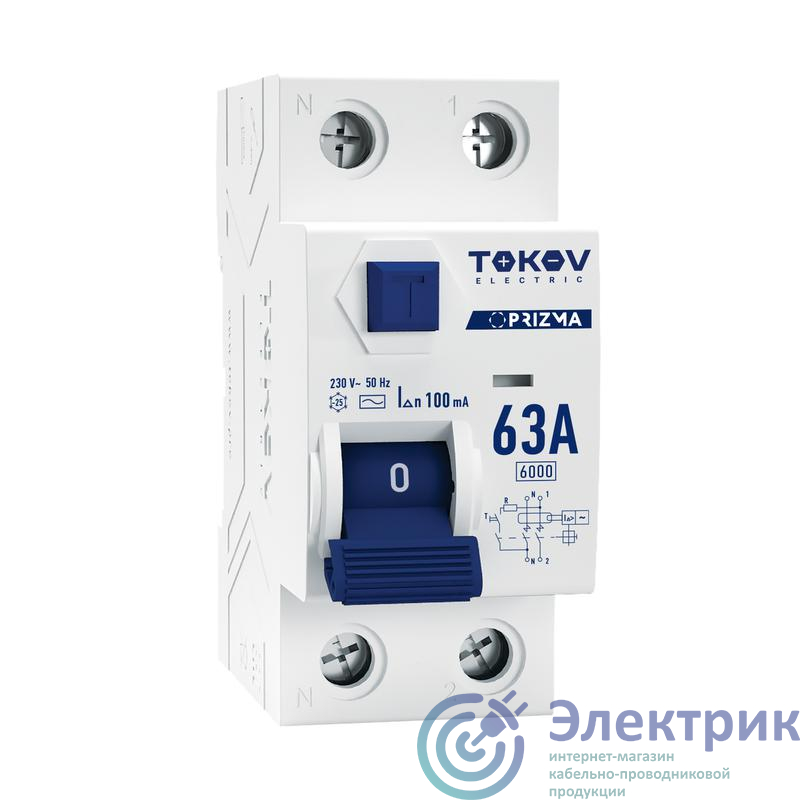 Фото TOKOV ELECTRIC TKE-PZ60-RCDM-2-63-100-AC