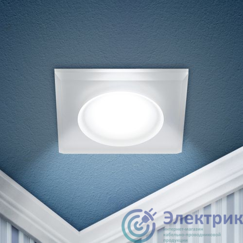 Б0058391 | Светильник декоративный DK104 WH MR16 GU5.3 встраив. бел. ЭРА