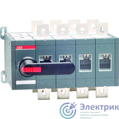 Рубильник реверсивный 4п OT630E04C 630А без ручки упр. ABB 1SCA022785R4350