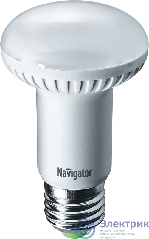 Лампа светодиодная 61 257 NLL-R63-8-230-6.5K-E27 8Вт рефлектор матовая 6500К холод. бел. E27 680лм 176-264В Navigator 61257