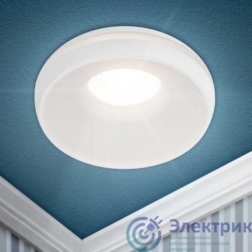 Б0055588 | Светильник декоративный DK100 WH MR16 GU5.3 встраив. бел. ЭРА