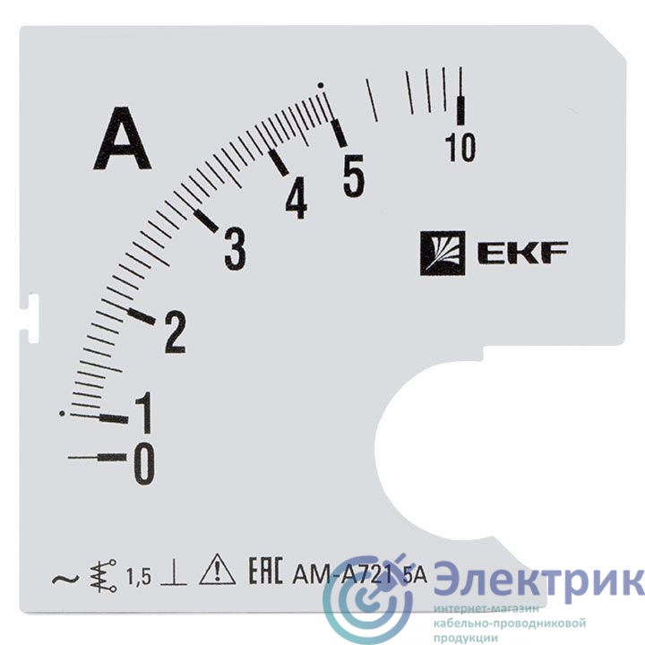 Шкала сменная для A721 5/5А-1.5 PROxima EKF s-a721-5