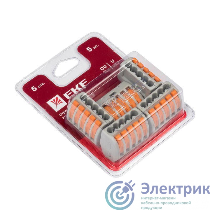 Клемма строительно-монтажная СМК 222-415 (блист.5шт) PROxima EKF plc-smk-415b