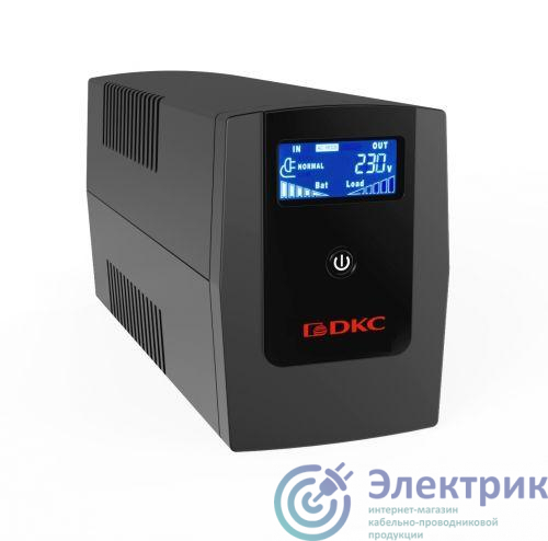 Источник бесперебойного питания ИБП Info LCD 600В.А IEC C13 (3) USB + RJ45 DKC INFOLCD600I