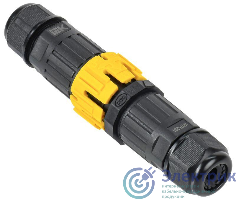 Коннектор кабельный герметичный WTP-204 3 PIN IP68 IEK UWC30-I-020-3-68