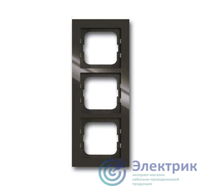 Рамка 3-м Axcent chateau-black ABB 2CKA001754A4493
