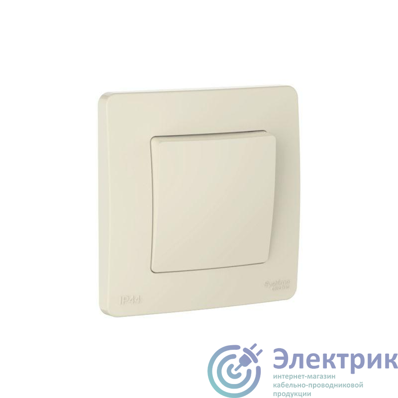 BLNVS410602 | Переключатель 1-кл. СП Blanca 10А IP44 (сх.6) 250В молочн. SE