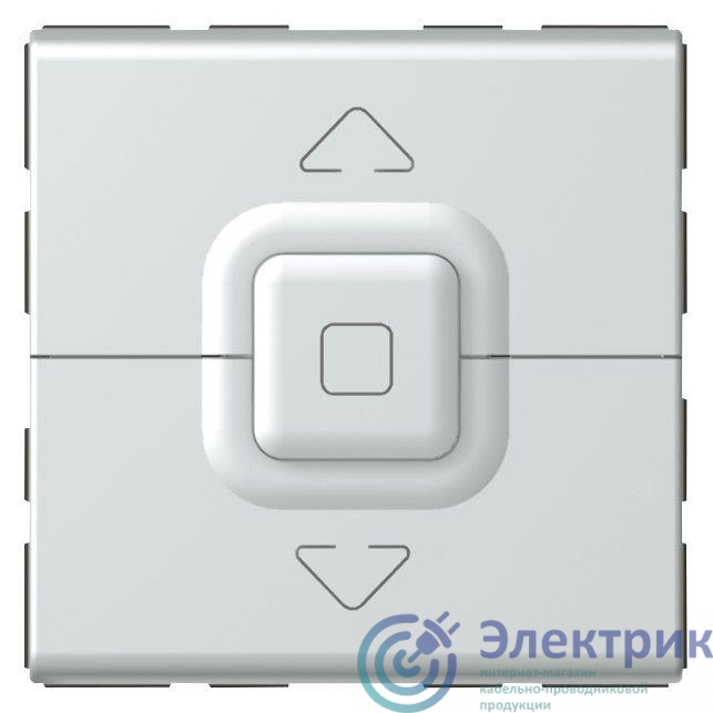 Выключатель привода кнопочный для жалюзи 2мод. Mosaic алюм. Leg 079225
