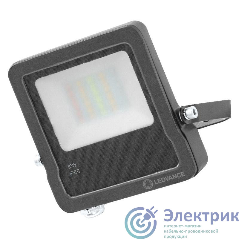 Прожектор светодиодный SMART 10Вт 630лм 3000К IP65 RGBW WiFI темн. сер. LEDVANCE 4058075474604