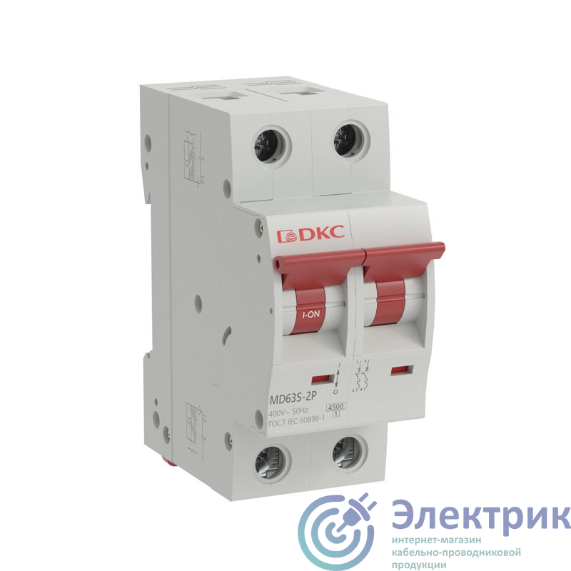 MD63S-2PD16 | Выключатель автоматический модульный 2п D 16А 4.5кА YON max MD63S YON